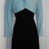 Black silk dress with bolero